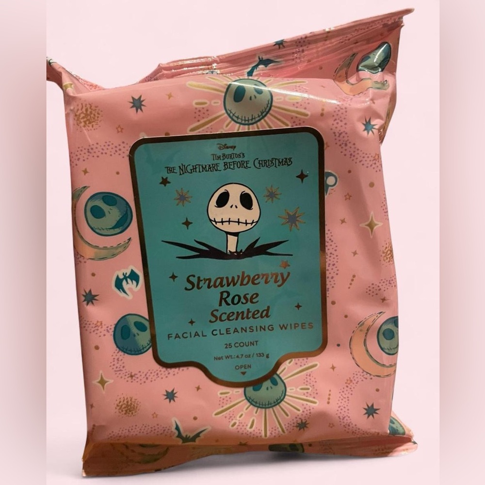 Disneys Jack Skellington Nightmare Before Christmas Strawberry Rose Facial Wipes